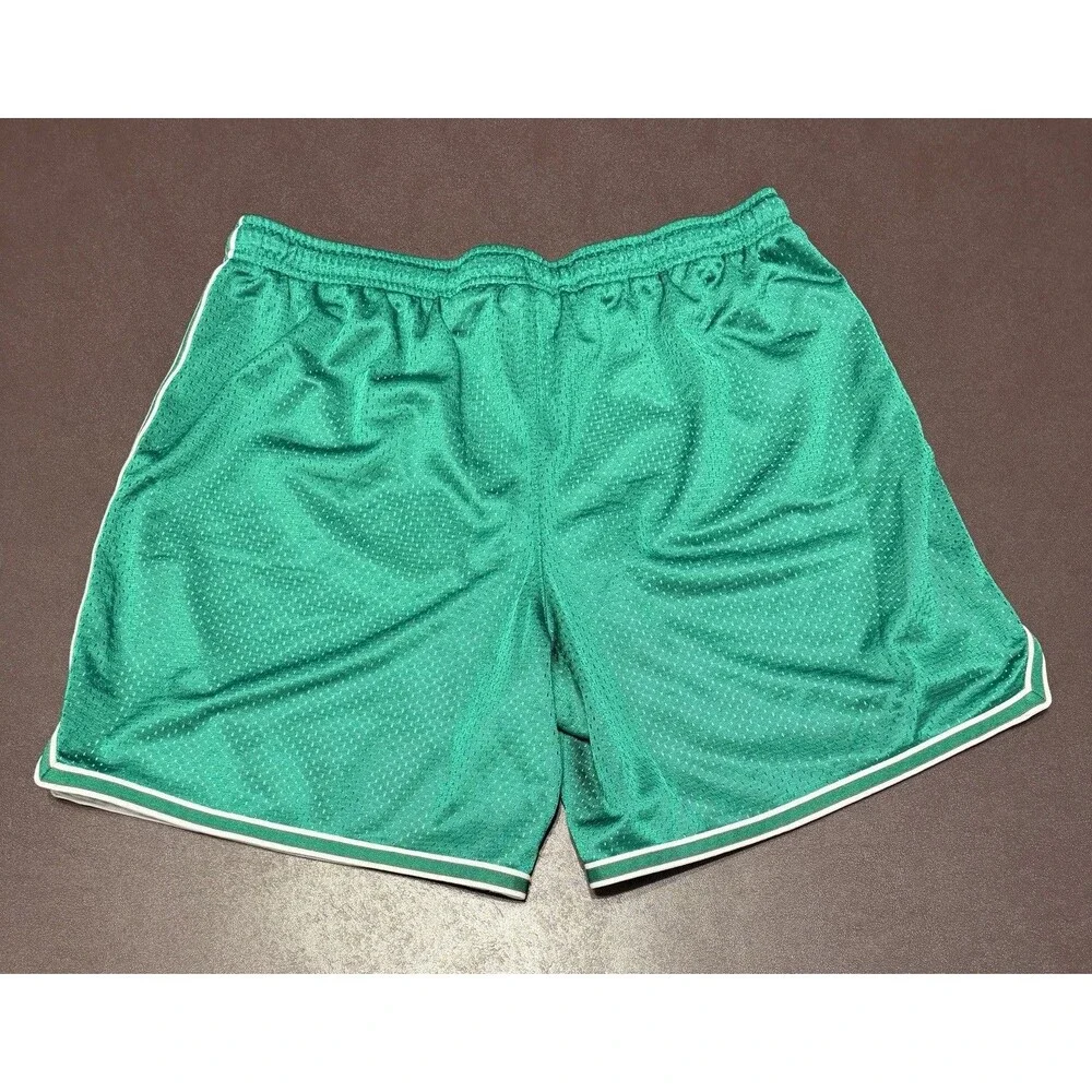 VTG Nike Womens Green Basketball Running Athletic Shorts Sz Large 12-14 Y2K